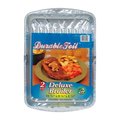 Home Plus Home Plus 6391957 5.62 x 11.75 in. Durable Foil Broiler Pan - Silver- pack of 12 6391957